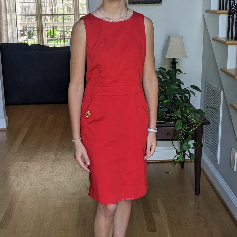 Calvin Klein Red Business Dress Size 6!